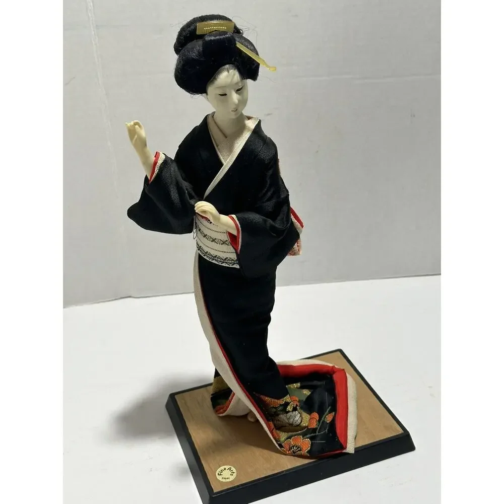 Vintage Japanese Doll Kimono Geisha‎ Traditional Folk Fine Art Japan 14” Tall